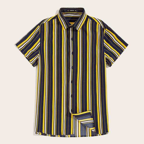 

Men Colorful Striped Shirt