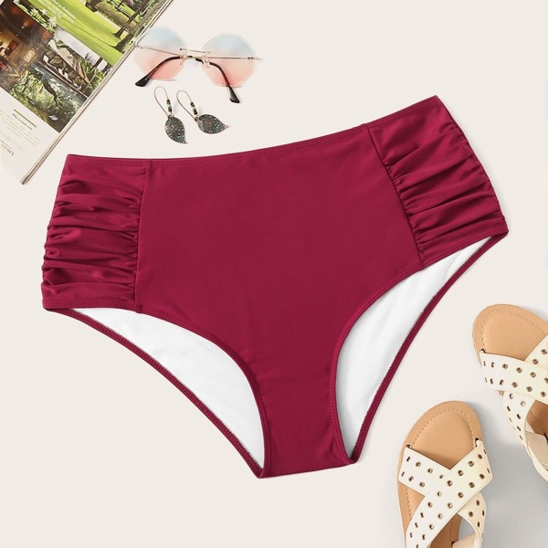 

Plus Ruched High Waist Swimming Panty