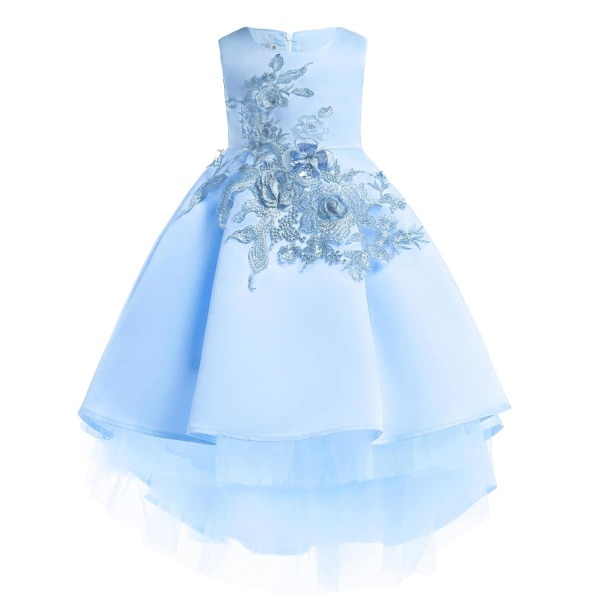 

Toddler Girls Appliques Detail Zip Back Dress