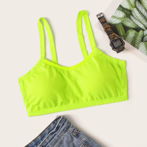 

Neon Lime Cutout Back Bralette