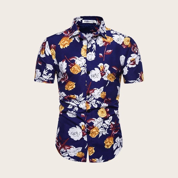 

Men Floral Print Shirt