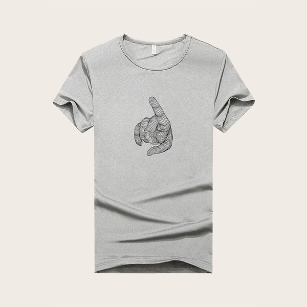 

Men Gesture Print Tee