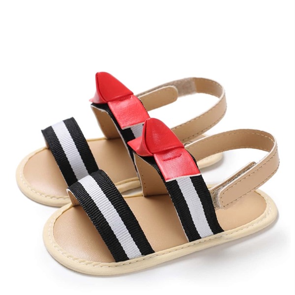 

Baby Striped Pattern Slingback Sandals, Multicolor