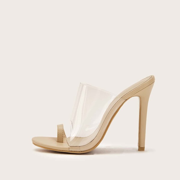 

Toe Ring Transparent Heeled Mules