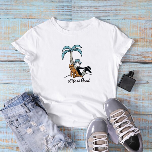 

Tree And Figure Print Tee
