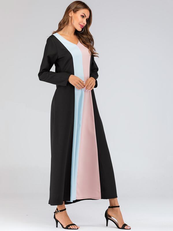 

Cut And Sew Maxi Dress, Multicolor, Andy