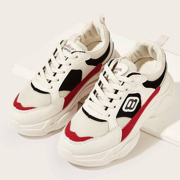 

Colorblock Lace-up Sneakers