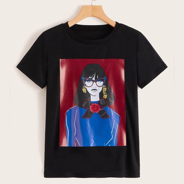 

Figure Print Tee