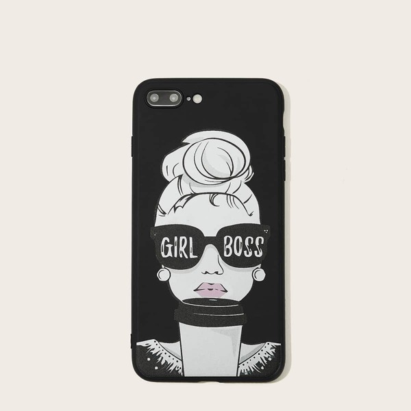 

Letter & Figure Print iPhone Case