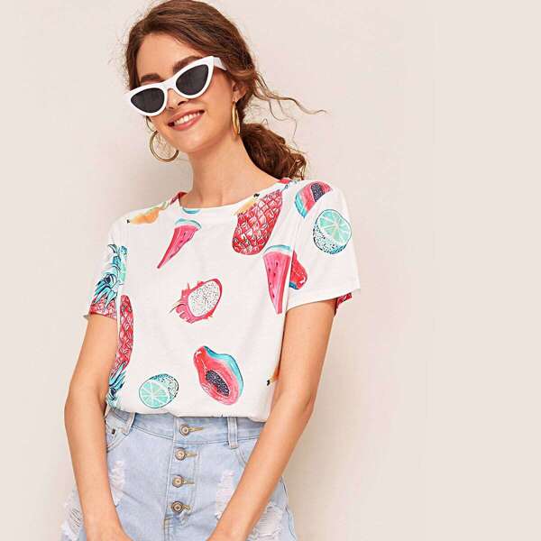 

Fruits Print Tee