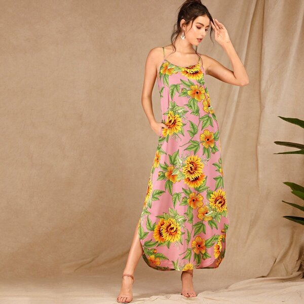 

Sunflower Print Cami Dress