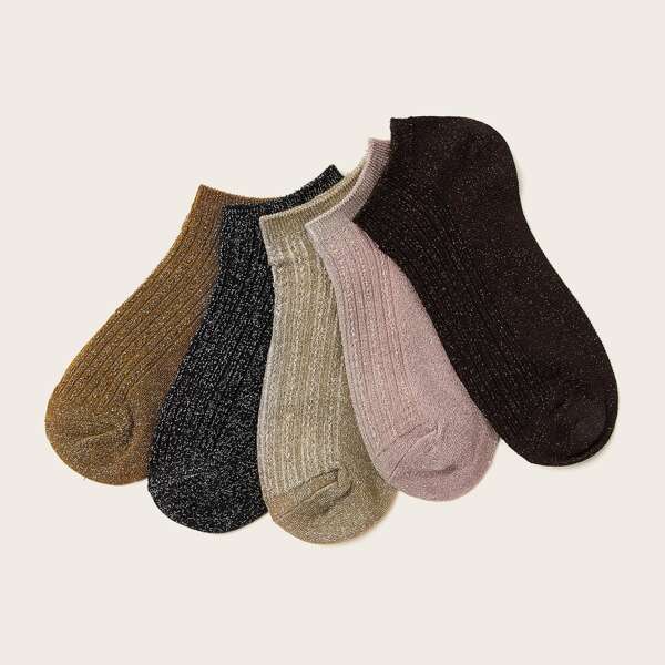 

Ribbed Ankle Socks 5pairs