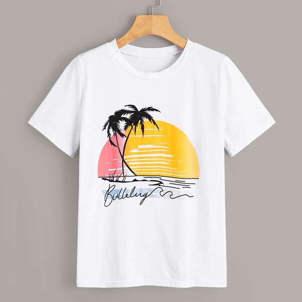 

Tropical Print Tee