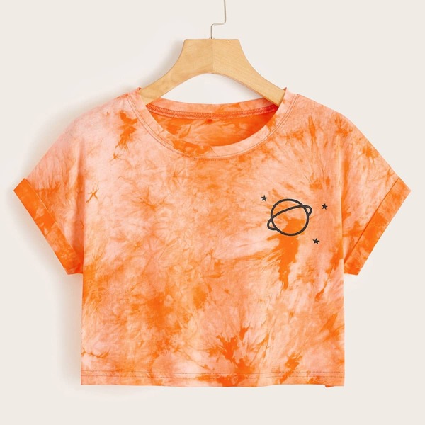 

Tie Dye Crop Tee