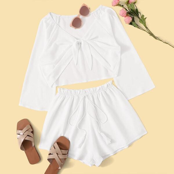 

Solid Top With Shorts