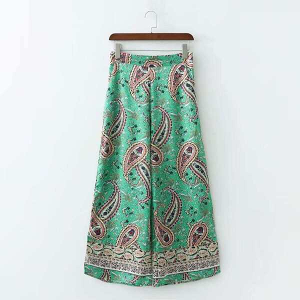 

Paisley Print Wide Leg Pants