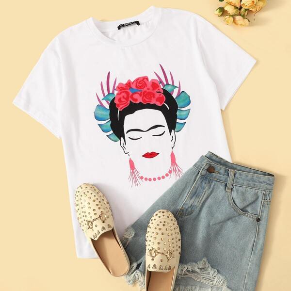 

Figure Print Short Sleeve Tee