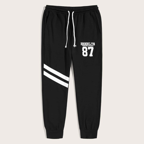 

Men Varsity Print Sweatpants