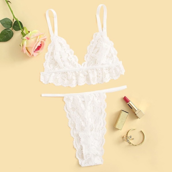 

Floral Lace Lingerie Set
