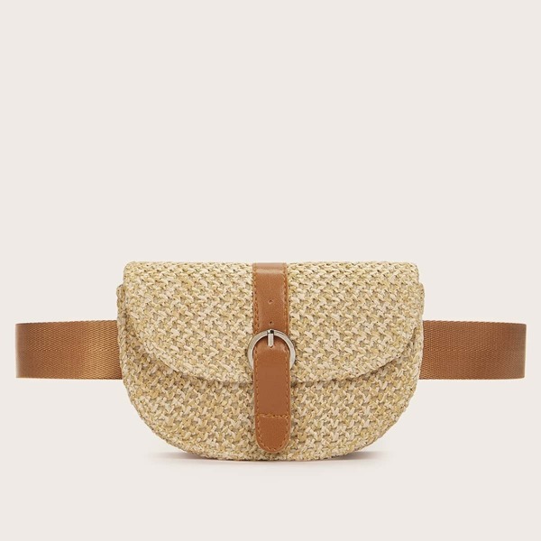 

Buckle Strap Saddle Bag, Khaki
