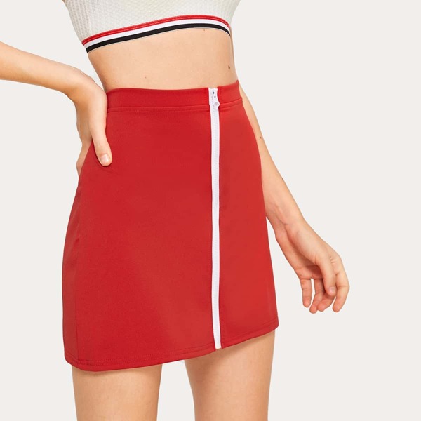 

Zip Through A-line Skirt