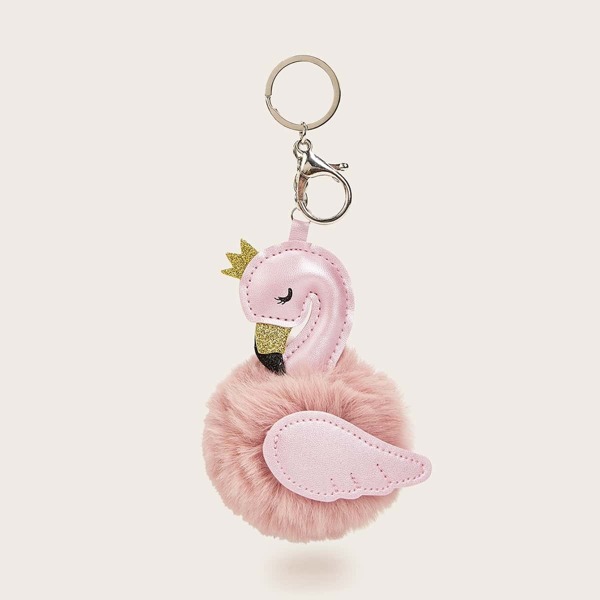 

Pom Pom Decor Flamingo Design Charm
