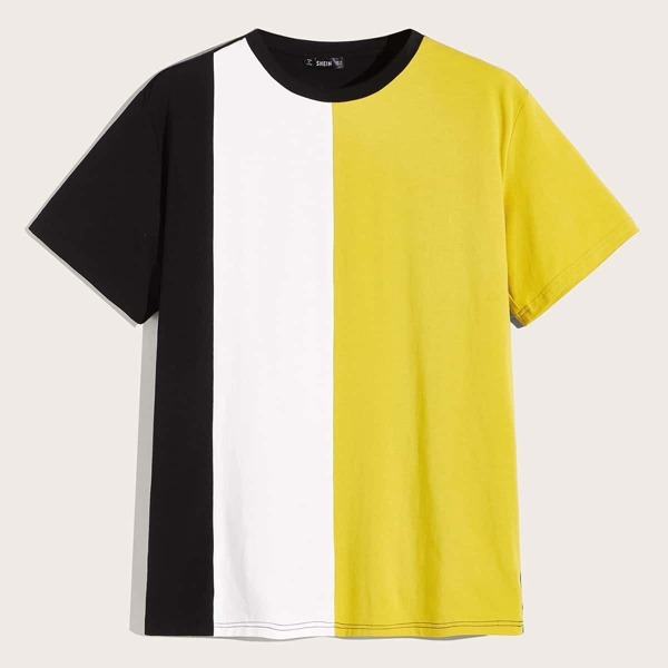 

Men Colorblock Short Sleeve Tee