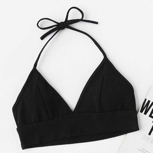 

Plus Triangle Halter Bralette