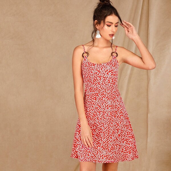 

Ditsy Floral O-ring Slip Dress