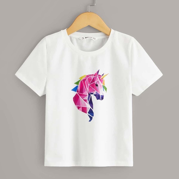 

Girls Cartoon Print Tee