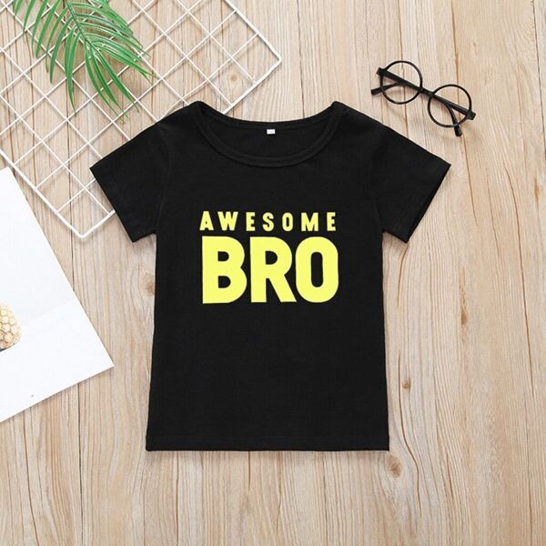 

Toddler Boys Letter Print Tee