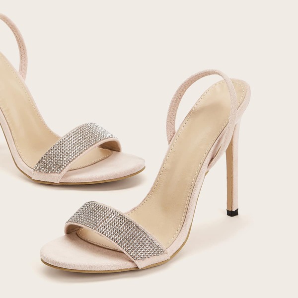 

Rhinestone Decor Stiletto Heels