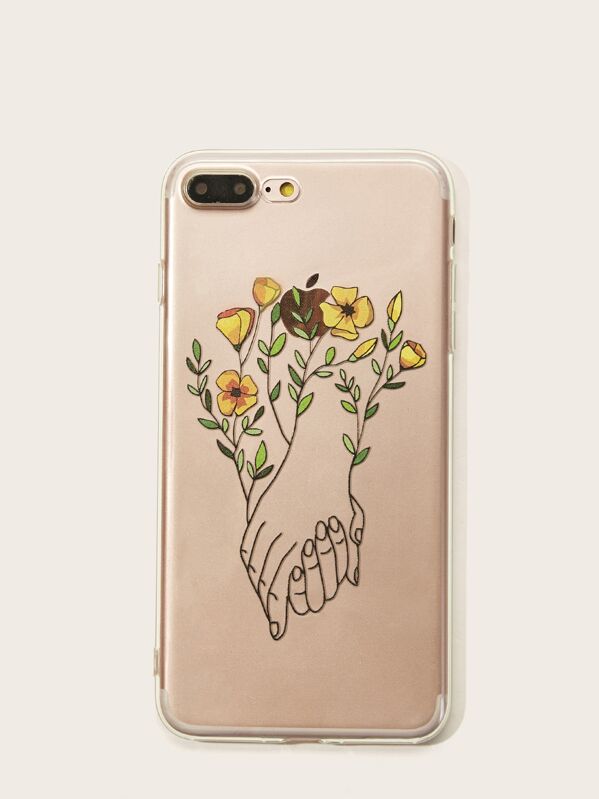 

Floral & Hand Pattern iPhone Case