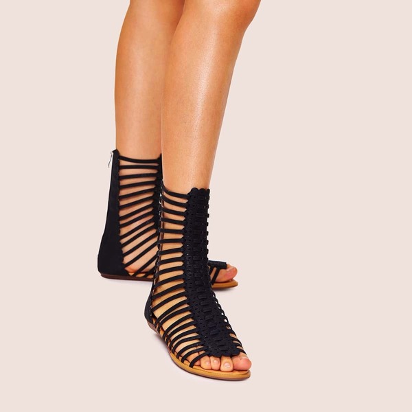 

Zip Back Gladiator Sandals