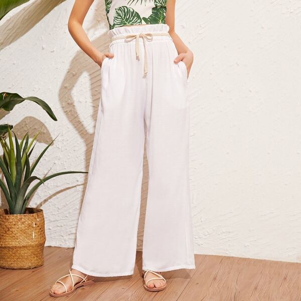 

Paperbag Belted Wide Leg Pants