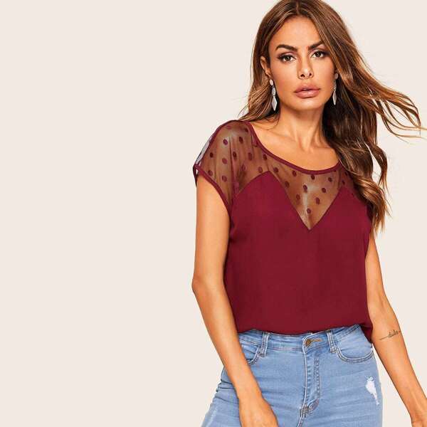 

Dot Mesh Panel Solid Top