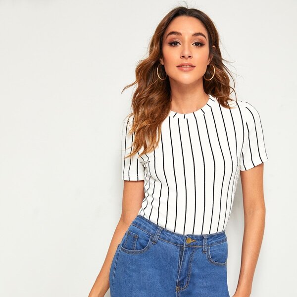 

Striped Textured Top