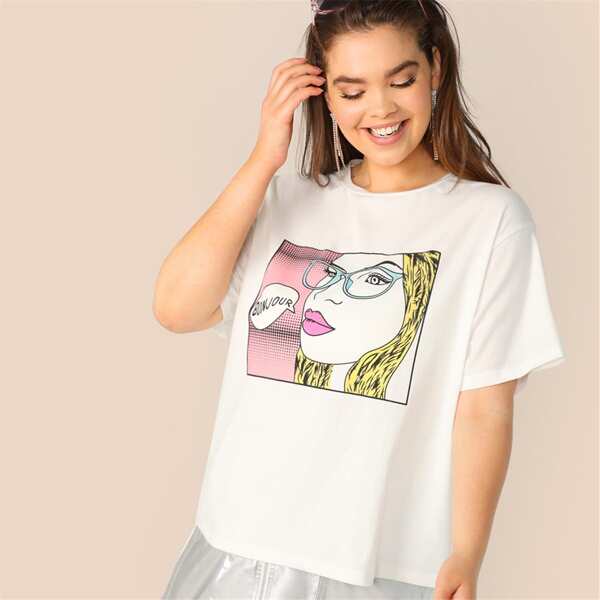 

Plus Figure Print Tee