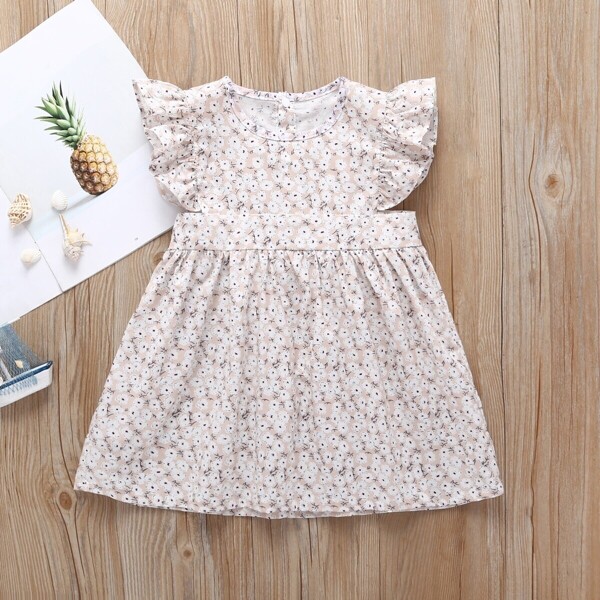 

Toddler Girls Ditsy Floral Print Dress