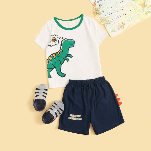 

Toddler Boys Dinosaur Graphic Pajama Set, Multicolor