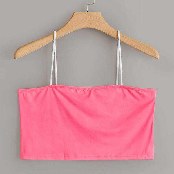 

Plus Slim Fit Crop Cami Top