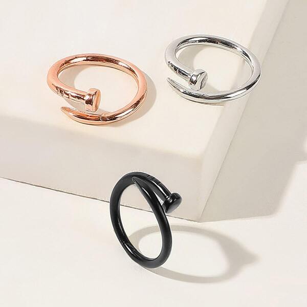 

Nail Design Ring 3pcs