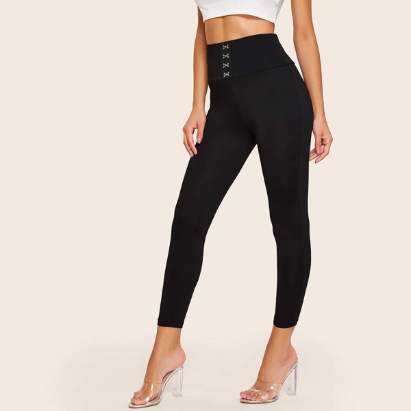

Hook & Eye Wide Waistband Leggings