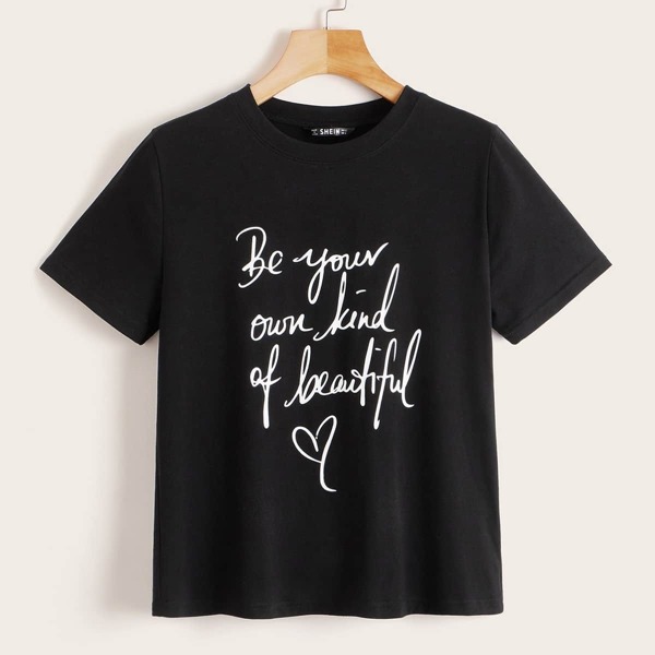 

Slogan Print Top