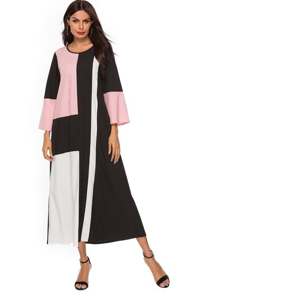 

Color Block Maxi Dress, Multicolor