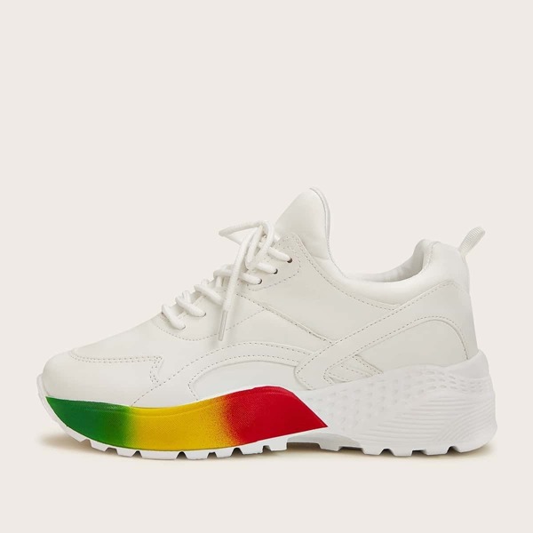 

Lace-up Chunky Sole Sneakers