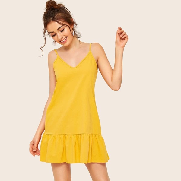 

Ruffle Hem Cami Dress