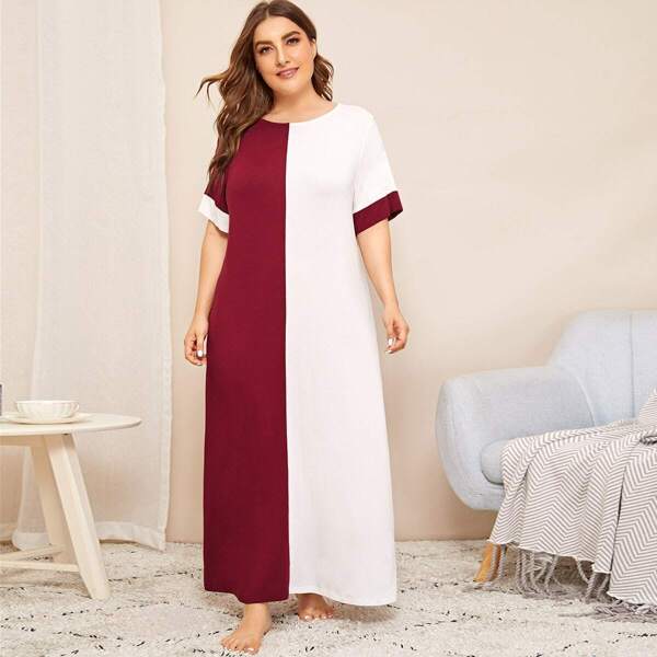 

Plus Two Tone Night Dress