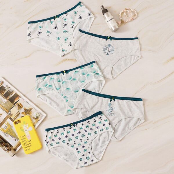 

Mixed Print Panty Set 5pack