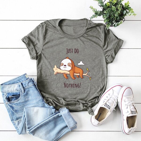 

Letter & Cartoon Print Tee